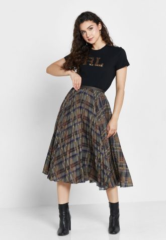 Mehrfarbige Plissierte Röcke mit hoher Taille von Ralph Lauren für Damen