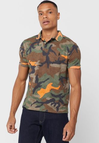 Mehrfarbige Poloshirts mit Camouflage-Muster für Herren von Ralph Lauren
