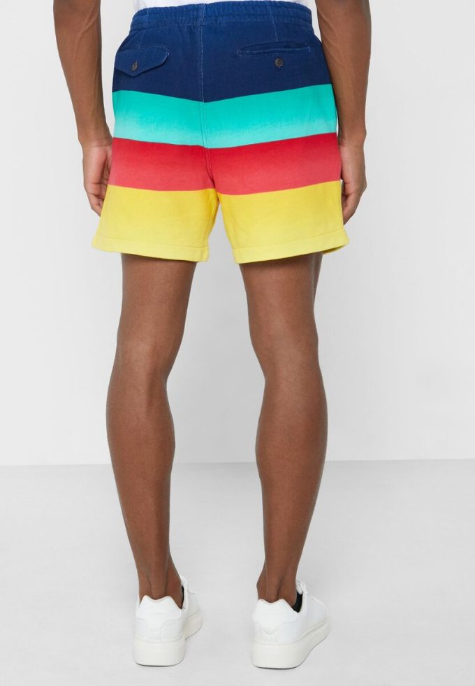 Mehrfarbige Ralph Lauren Color Block-Shorts für Herren Mehrfarbige Ralph Lauren Color Block-Shorts für Herren