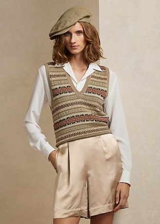 Mehrfarbige Ralph Lauren Fair Isle-Pullover mit Verzierung für Damen