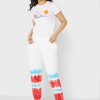 Mehrfarbige Ralph Lauren Jogginghose mit hoher Taille für Damen