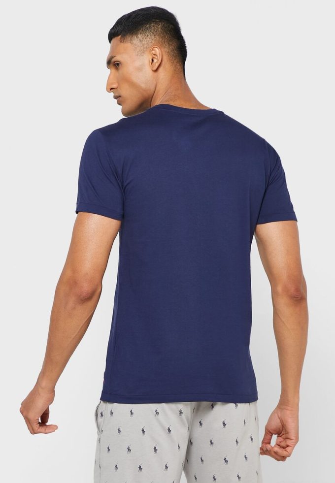 Mehrfarbige Ralph Lauren T-Shirts mit Rundhalsausschnitt im 3er-Pack für Herren