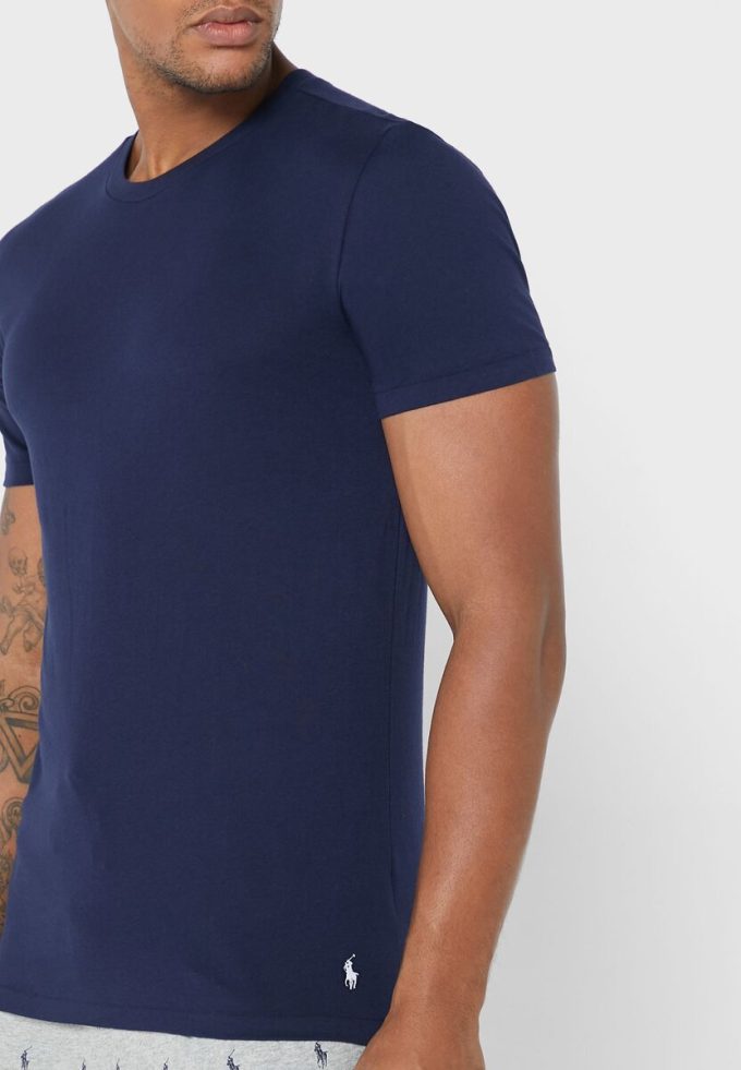 Mehrfarbige Ralph Lauren T-Shirts mit Rundhalsausschnitt im 3er-Pack für Herren Mehrfarbige Ralph Lauren T-Shirts mit Rundhalsausschnitt im 3er-Pack für Herren