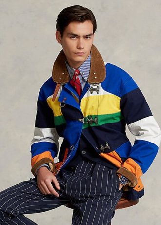 Mehrfarbige Ralph Lauren The Cortland Patchwork-Jacken für Herren