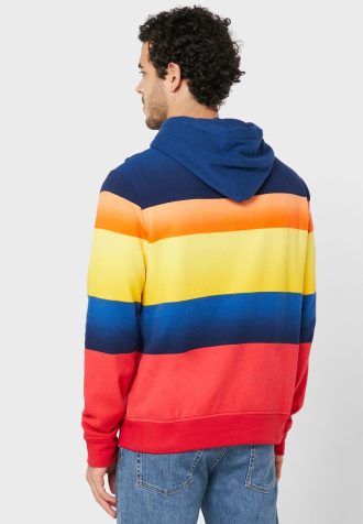 Mehrfarbiger Ralph Lauren Color Block Hoodie für Herren