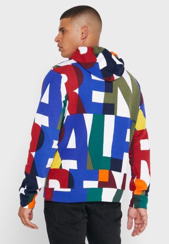 Mehrfarbiger Ralph Lauren Color Block Hoodie für Herren