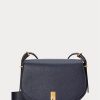 Midnight Navy Damen Ralph Lauren Polo ID Leder Satteltaschen Midnight Navy Damen Ralph Lauren Polo ID Leder Satteltaschen