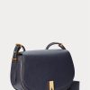 Midnight Navy Damen Ralph Lauren Polo ID Leder Satteltaschen Midnight Navy Damen Ralph Lauren Polo ID Leder Satteltaschen