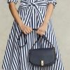 Midnight Navy Damen Ralph Lauren Polo ID Leder Satteltaschen Midnight Navy Damen Ralph Lauren Polo ID Leder Satteltaschen