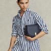 Midnight Navy Damen Ralph Lauren Polo ID Leder Satteltaschen Midnight Navy Damen Ralph Lauren Polo ID Leder Satteltaschen
