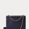 Midnight Navy Damen Ralph Lauren Polo ID Leder Umhängetaschen mit Umschlagkette Midnight Navy Damen Ralph Lauren Polo ID Leder Umhängetaschen mit Umschlagkette