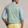 Mintgrüne Chino-Utility-Weste für Herren von Ralph Lauren Mintgrüne Chino-Utility-Weste für Herren von Ralph Lauren
