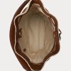 Natur/Schwarz/Lauren Tan Damen Ralph Lauren Stroh Große Andie Handtasche Natur/Schwarz/Lauren Tan Damen Ralph Lauren Stroh Große Andie Handtasche