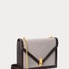 Natur/Tabak Damen Ralph Lauren Polo ID Canvas Umhängetaschen mit Umschlagkette Natur/Tabak Damen Ralph Lauren Polo ID Canvas Umhängetaschen mit Umschlagkette