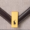 Natur/Tabak Damen Ralph Lauren Polo ID Canvas Umhängetaschen mit Umschlagkette Natur/Tabak Damen Ralph Lauren Polo ID Canvas Umhängetaschen mit Umschlagkette