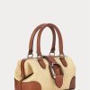 Naturfarbene Damen-Handtasche „Welington Mini“ von Ralph Lauren aus Raffiabast Naturfarbene Damen-Handtasche „Welington Mini“ von Ralph Lauren aus Raffiabast