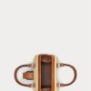 Naturfarbene Damen-Handtasche „Welington Mini“ von Ralph Lauren aus Raffiabast Naturfarbene Damen-Handtasche „Welington Mini“ von Ralph Lauren aus Raffiabast