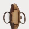 Naturfarbene Damen Ralph Lauren Leder & Stroh Medium Bellport Satchel Taschen Naturfarbene Damen Ralph Lauren Leder & Stroh Medium Bellport Satchel Taschen