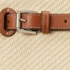 Naturfarbene Damenhandtasche Ralph Lauren Raffia & Kalbsleder Medium RL50