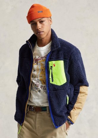 Navy Multicolor Herren Ralph Lauren Windblockierende Hybridjacken