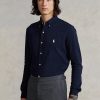 Navyblaue Ralph Lauren Featherweight Mesh-Hemden für Herren Navyblaue Ralph Lauren Featherweight Mesh-Hemden für Herren