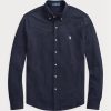 Navyblaue Ralph Lauren Featherweight Mesh-Hemden für Herren Navyblaue Ralph Lauren Featherweight Mesh-Hemden für Herren