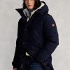 Navyblaue wasserabweisende Daunenparka-Jacken von Ralph Lauren für Herren Navyblaue wasserabweisende Daunenparka-Jacken von Ralph Lauren für Herren