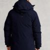 Navyblaue wasserabweisende Daunenparka-Jacken von Ralph Lauren für Herren Navyblaue wasserabweisende Daunenparka-Jacken von Ralph Lauren für Herren