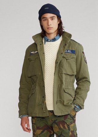Olivblaue Ralph Lauren The Iconic Field Jackets für Herren