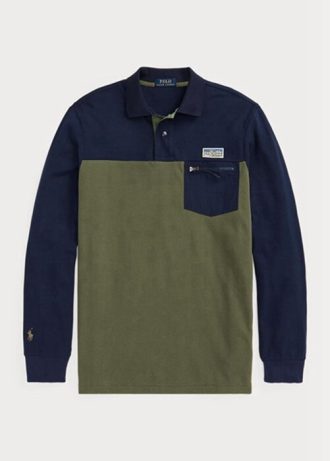Olivgrüne Poloshirts aus Mesh im Classic Fit von Ralph Lauren für Herren