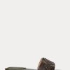 Olivgrüne Ralph Lauren Alegra Flache Schuhe aus Haircalf mit Zebra-Print für Damen Olivgrüne Ralph Lauren Alegra Flache Schuhe aus Haircalf mit Zebra-Print für Damen