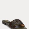 Olivgrüne Ralph Lauren Alegra Flache Schuhe aus Haircalf mit Zebra-Print für Damen Olivgrüne Ralph Lauren Alegra Flache Schuhe aus Haircalf mit Zebra-Print für Damen