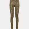Olivgrüne Ralph Lauren Leggings aus Stretch-Jersey mit Zebra-Print für Damen Olivgrüne Ralph Lauren Leggings aus Stretch-Jersey mit Zebra-Print für Damen