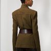 Olivgrüne Ralph Lauren Rhodri-Jacken aus Wollmischung für Damen Olivgrüne Ralph Lauren Rhodri-Jacken aus Wollmischung für Damen