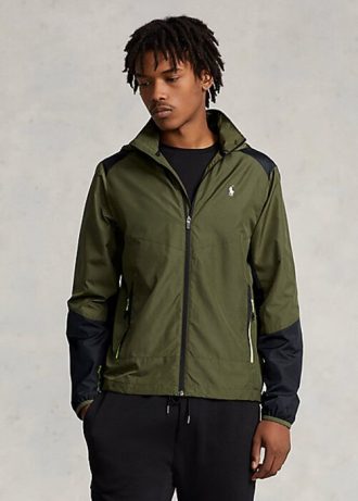 Olivgrüne wasserabweisende Ripstop-Jacken von Ralph Lauren für Herren