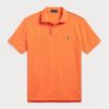 Orange Poloshirts aus Mesh für Herren von Ralph Lauren im Custom Slim Fit