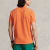 Orange Poloshirts aus Mesh für Herren von Ralph Lauren im Custom Slim Fit