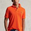 Orange Poloshirts „The Iconic Mesh“ von Ralph Lauren für Herren