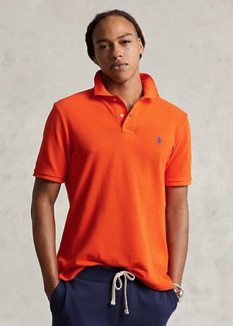 Orange Poloshirts „The Iconic Mesh“ von Ralph Lauren für Herren