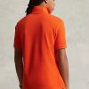 Orange Poloshirts „The Iconic Mesh“ von Ralph Lauren für Herren