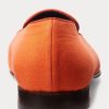 Orange Ralph Lauren Alonzo bestickte Leinenschuhe für Herren Orange Ralph Lauren Alonzo bestickte Leinenschuhe für Herren