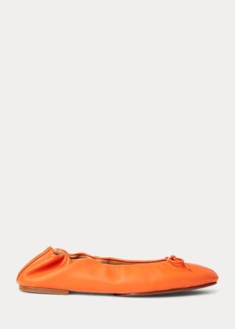 Orange Ralph Lauren The Pony Ballerinas für Damen Orange Ralph Lauren The Pony Ballerinas für Damen