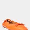Orange Ralph Lauren The Pony Ballerinas für Damen Orange Ralph Lauren The Pony Ballerinas für Damen
