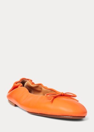 Orange Ralph Lauren The Pony Ballerinas für Damen Orange Ralph Lauren The Pony Ballerinas für Damen
