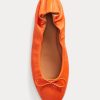 Orange Ralph Lauren The Pony Ballerinas für Damen Orange Ralph Lauren The Pony Ballerinas für Damen