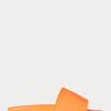 Orange / Weiße Ralph Lauren Signature Pony-Hausschuhe für Herren