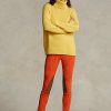 Orangefarbene Ralph Lauren Jodhpur-Leggings aus Stretch-Lammfell-Wildleder für Damen Orangefarbene Ralph Lauren Jodhpur-Leggings aus Stretch-Lammfell-Wildleder für Damen