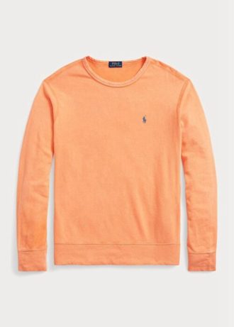 Orangefarbenes Ralph Lauren Spa Terry-Sweatshirt für Herren