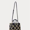 Raffinierte Marineblau/Modern Gold Damen Ralph Lauren Foliendruck Leder Medium Marcy Satchel Taschen Raffinierte Marineblau/Modern Gold Damen Ralph Lauren Foliendruck Leder Medium Marcy Satchel Taschen