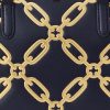 Raffinierte Marineblau/Modern Gold Damen Ralph Lauren Foliendruck Leder Medium Marcy Satchel Taschen Raffinierte Marineblau/Modern Gold Damen Ralph Lauren Foliendruck Leder Medium Marcy Satchel Taschen